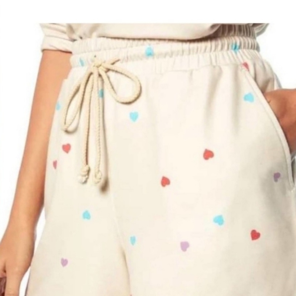 WILD FOX RAINBOW HEART 2 Piece LOUNGEWEAR SET Size Medium NWT - Picture 4 of 4